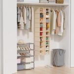 MAX Houser 10-Shelf Hanging Shoe Shelf Organizer, Hanging Shoe Storage for Closet (Beige) - Image 3