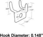 Azar 700017 Metal Prong Hook, 20-Piece Set - Image 4