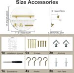 OurWarm Key Holder Wall Mount, 11.8 Inch White Decorative Key and Mail Holder Organizer with 8 Key Hooks, Round Wooden Key Rack Key Hanger with Shelf for Wall Entryway Boho Home Decor - Image 3