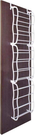 Fancy Buying Over The Door Shoe Rack Holder - 36 Pair Shoes Hanging Shelf Storage Shoe Organizer with Hooks - Image 5